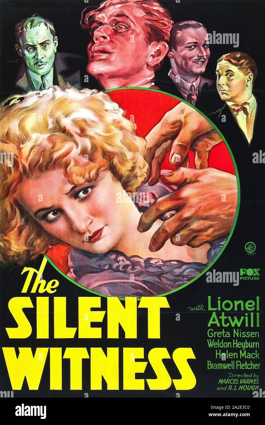 THE SILENT WITNESS 1932 Fox Film Corporation production with Greta Nissen Stock Photo