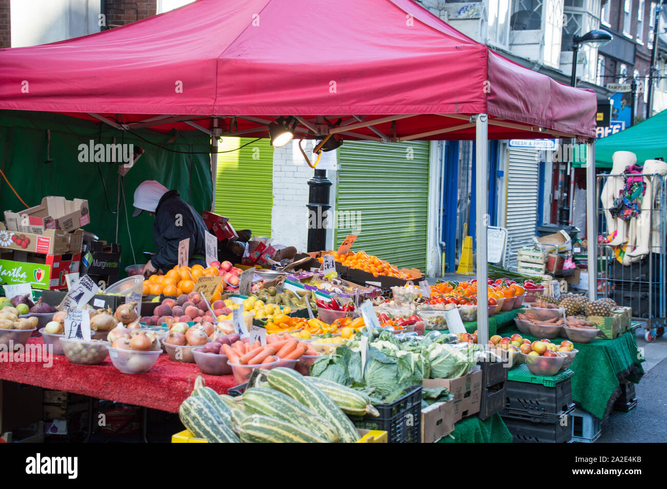 Croydon historic surrey street market Stock Photo