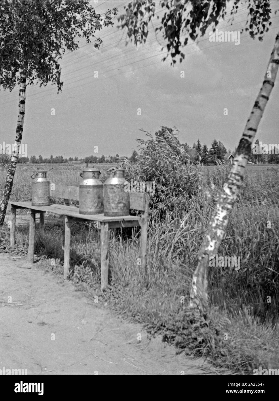 Rural bank Black and White Stock Photos & Images - Alamy