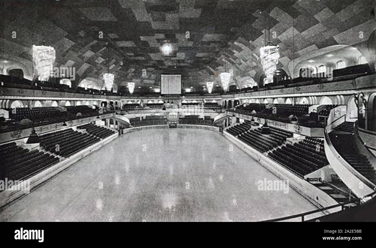 Eisbahn-berliner-sportpalast. Stock Photo