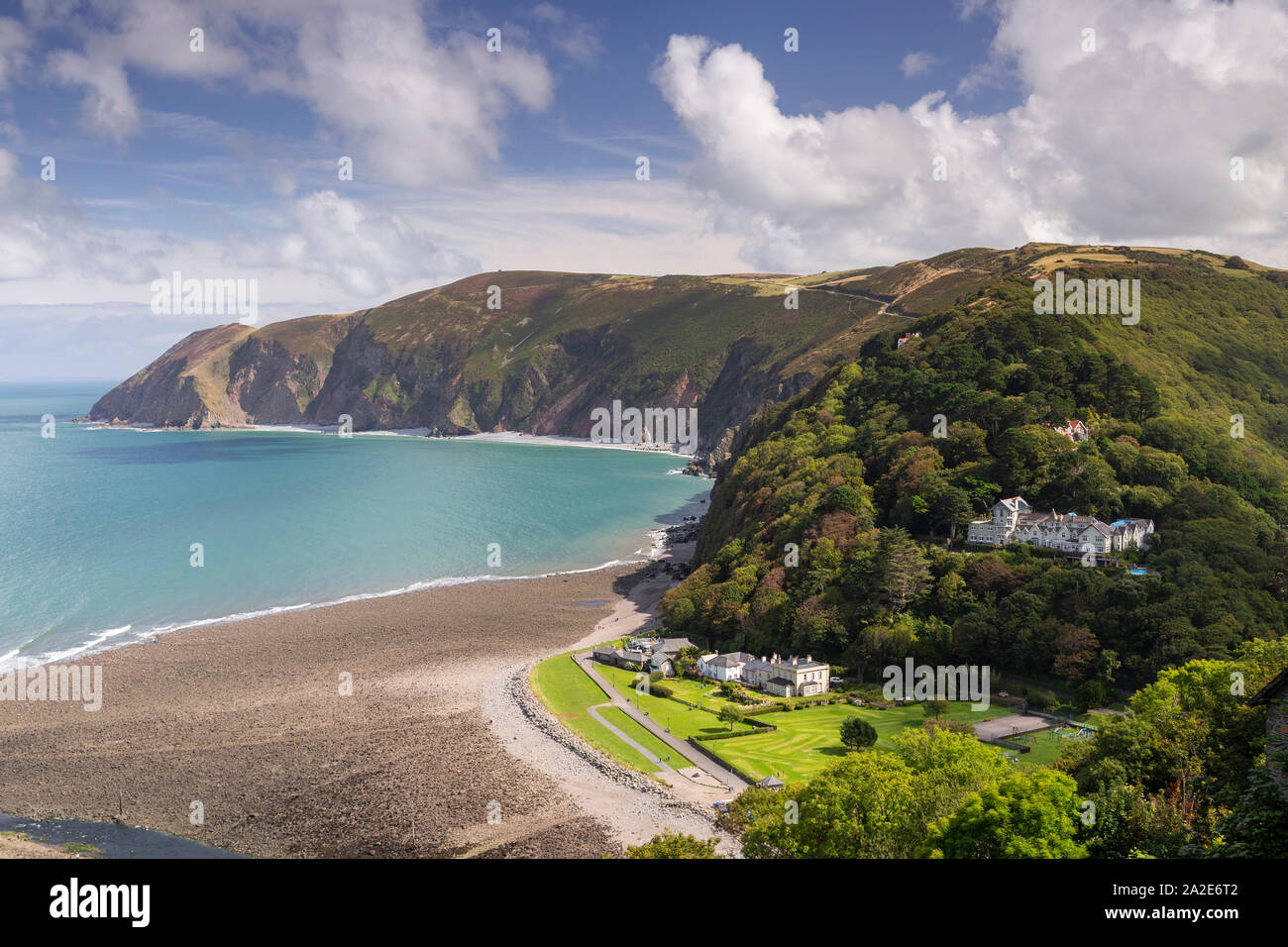 Lynmouth on the Atlantic coast of North Devon Stock Photo