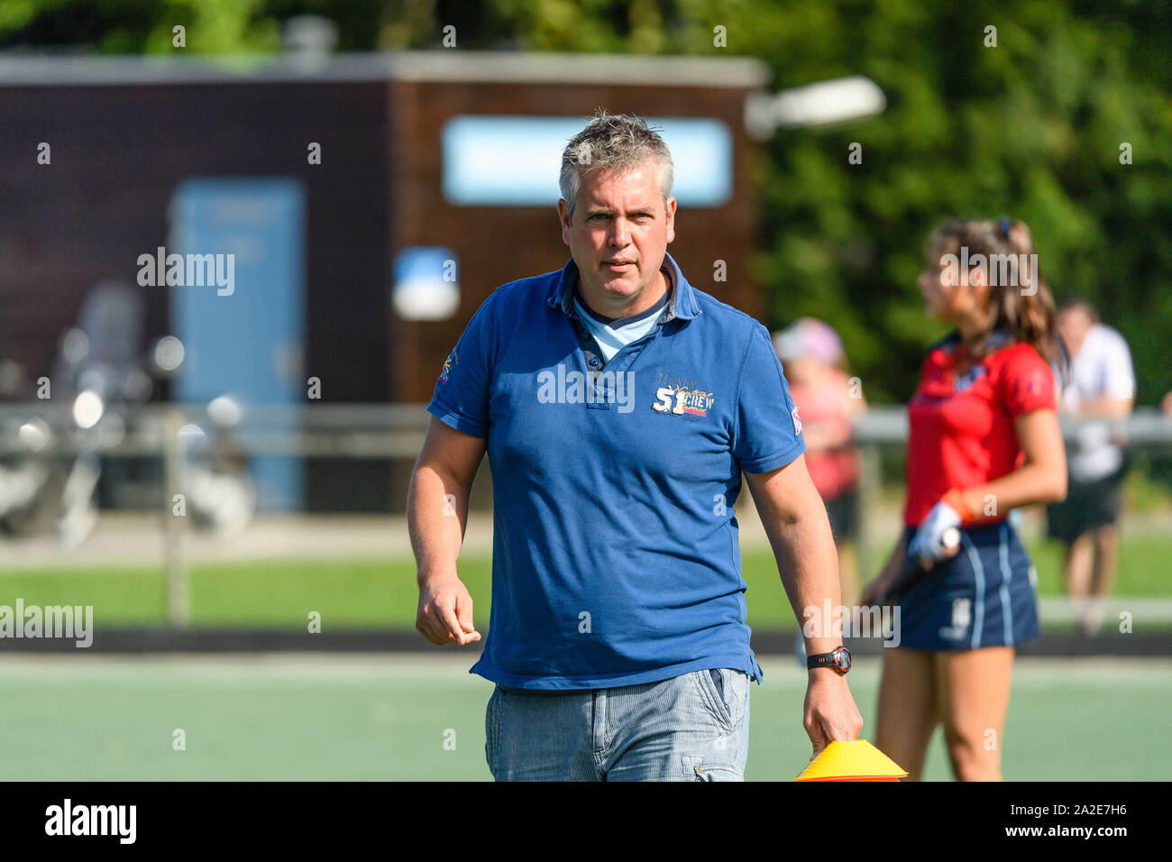 getuigenis Uitstekend Aanstellen AMSTELVEEN, 22-09-2019, Livera Hoofdklasse Hockey Dames Seizoen 2019-2020.  Venue: HC Hurley. Marc Materek during the game Hurley vs Laren Stock Photo  - Alamy