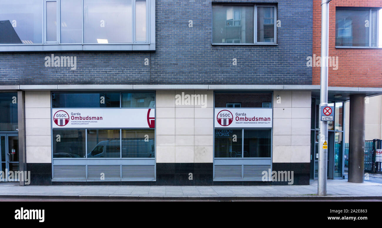 The offices of the Garda Ombudsman in Abbey Street Upper, Dublin, Ireland. Stock Photo