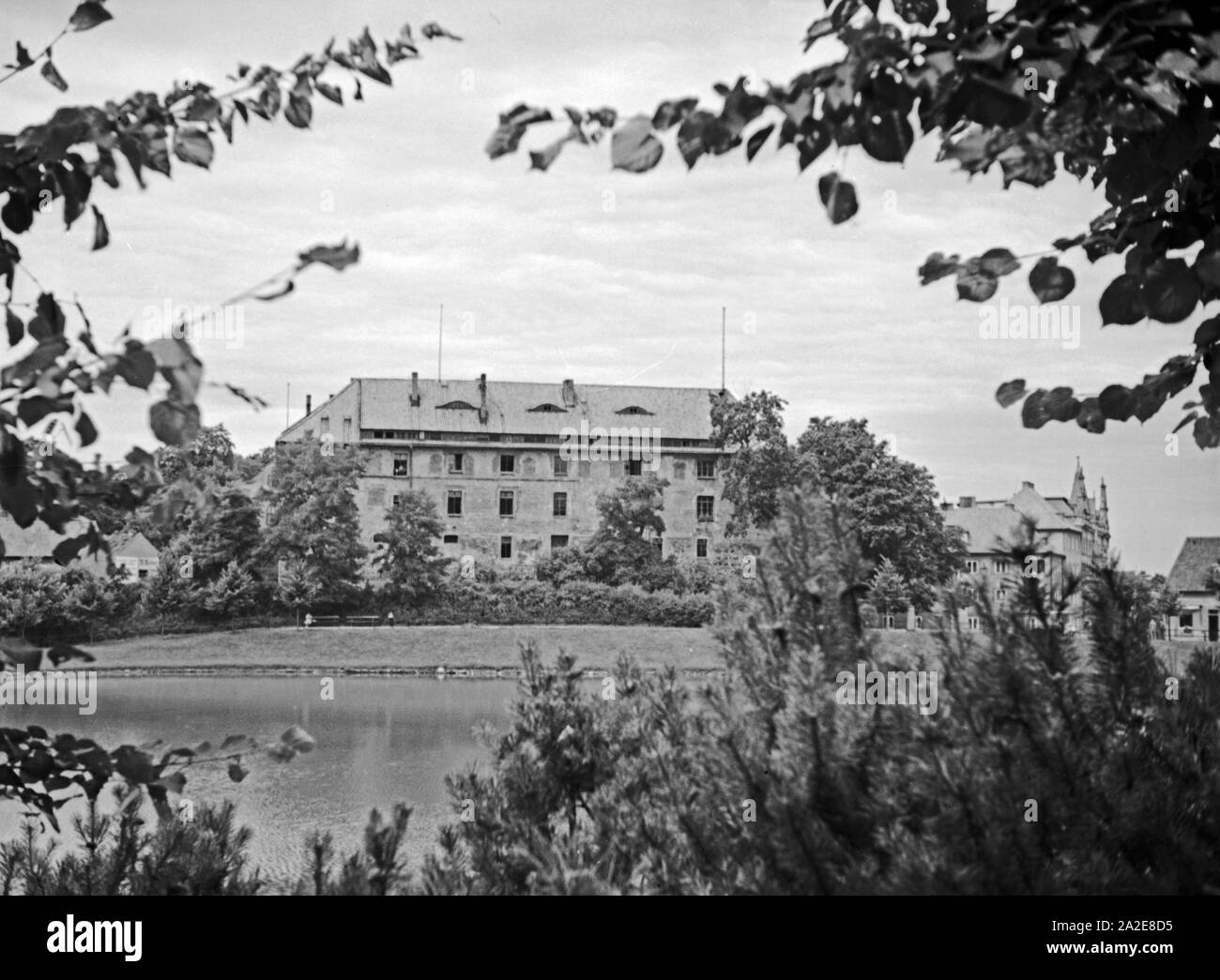 Das Schloß in Insterburg in Ostpreußen, 1930er Jahre. The castle of Insterburg, East Prussia 1930s. Stock Photo