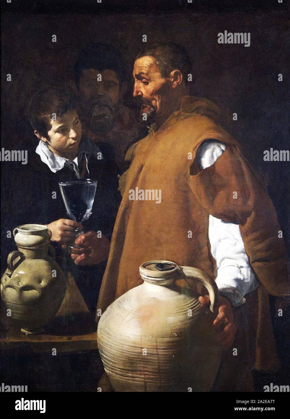 El aguador de Sevilla, por Diego Velázquez. Stock Photo