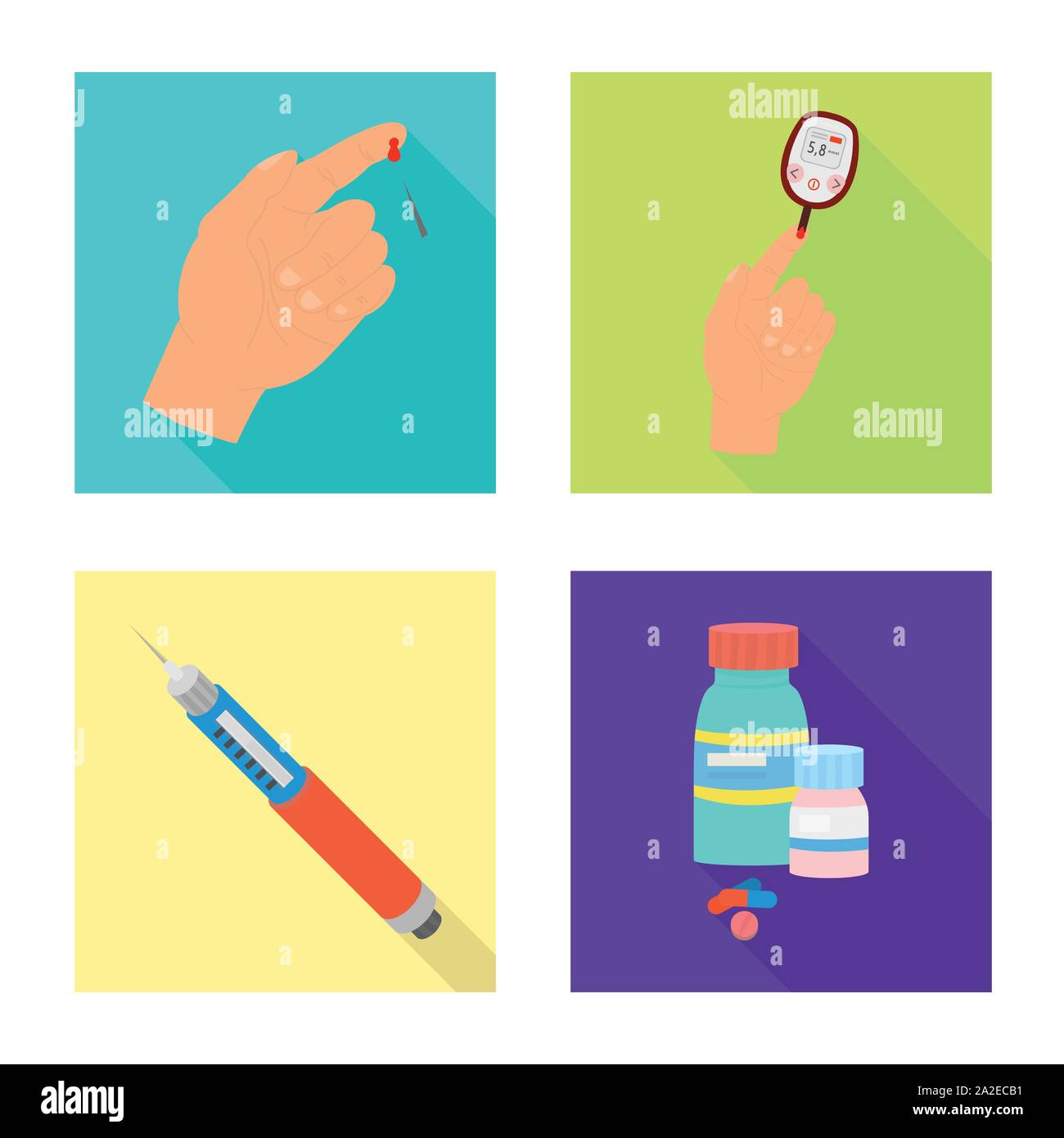 Vector design of symptom and disease symbol. Collection of symptom and ...