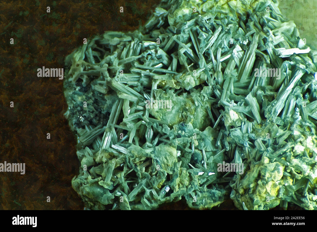 Illustratins Cerussite, white lead ore, mineral, lead carbonate