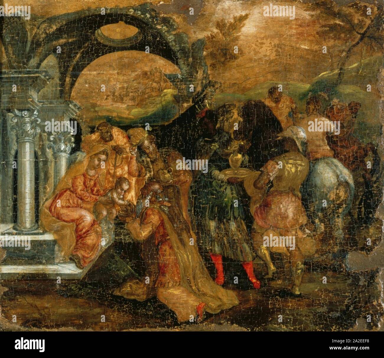 El greco the adoration of the magi stock photo alamy