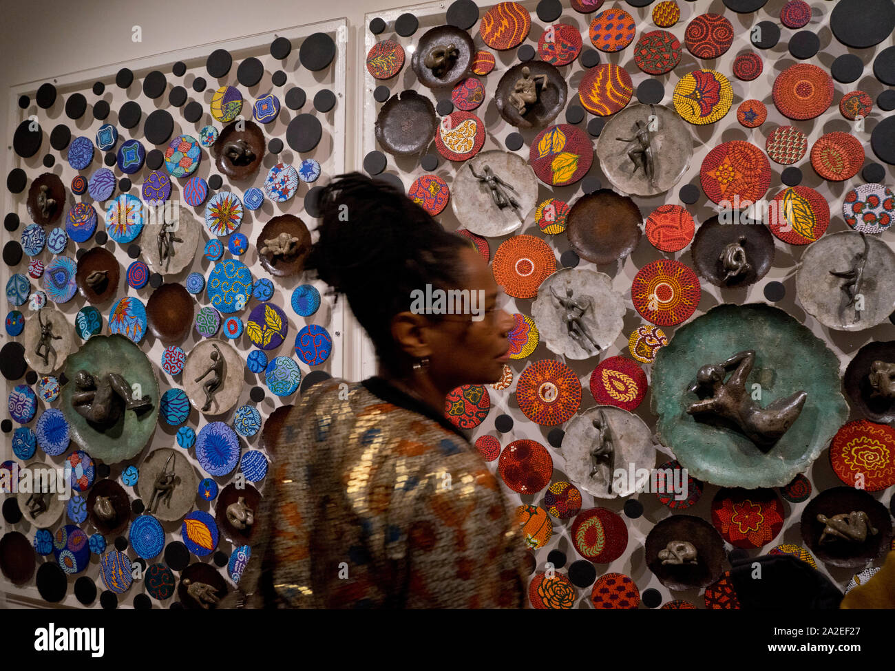 Art on display at the 154 Contemporary African Art Fair at Somerset
