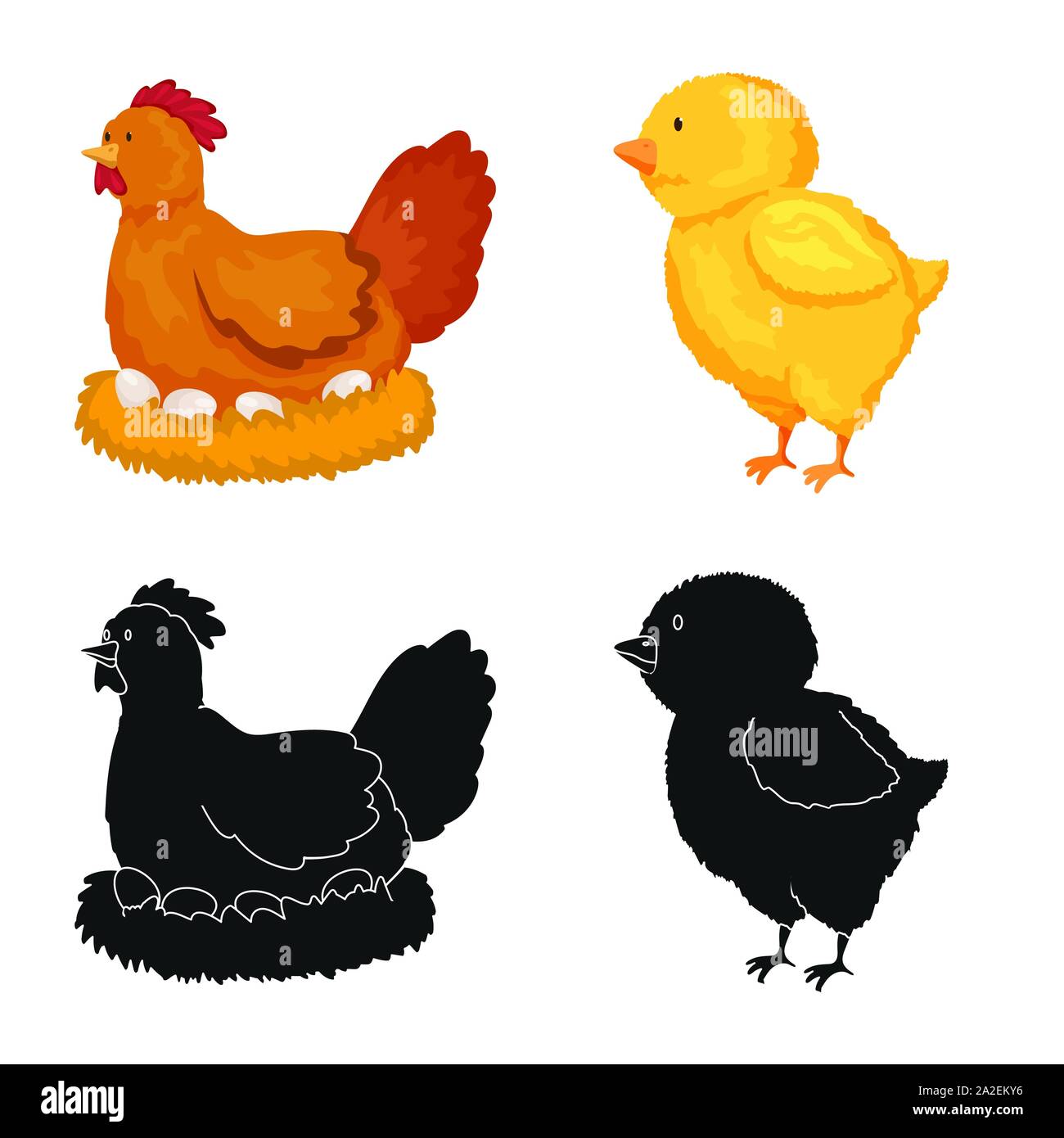 Vector illustration of breeding and kitchen icon. Set of breeding and ...