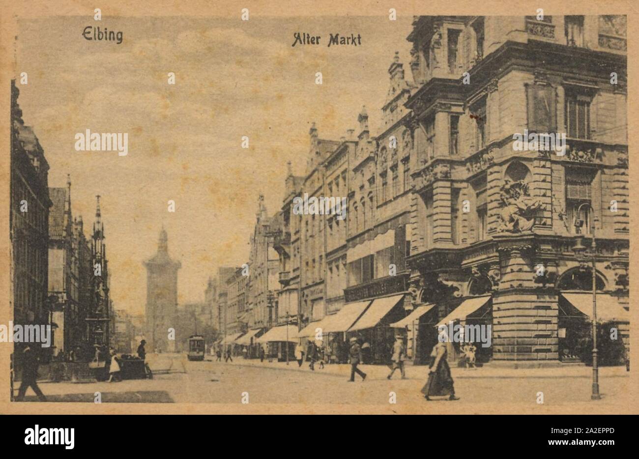 Elbing, Ostpreußen - Alter Markt Stock Photo - Alamy