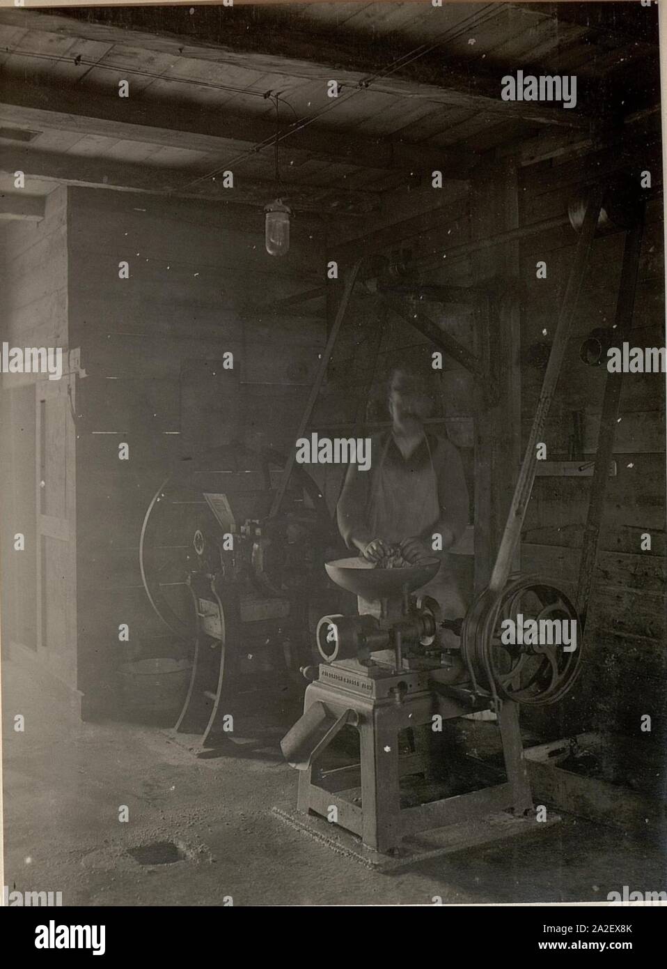 Elektrisch angetrieben Selcherei in raibl. Aufgenommen am 17. Mai 1916. Stock Photo