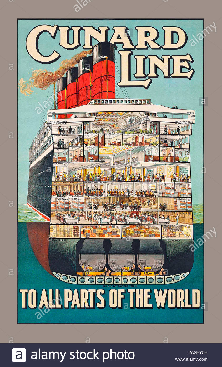 Ocean Liner Poster High Resolution Stock Photography And Images Alamy