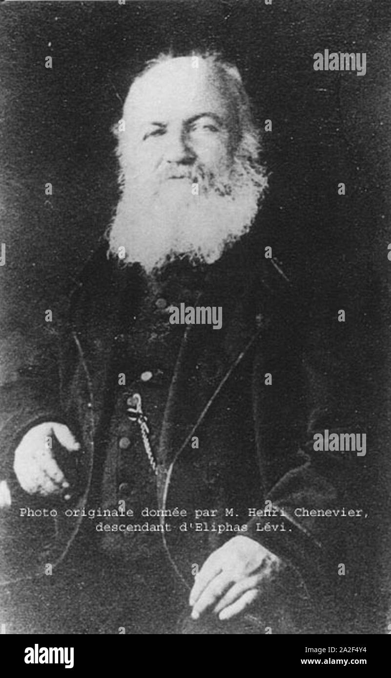 Eliphas Levi 1872 Photo Originale. Stock Photo