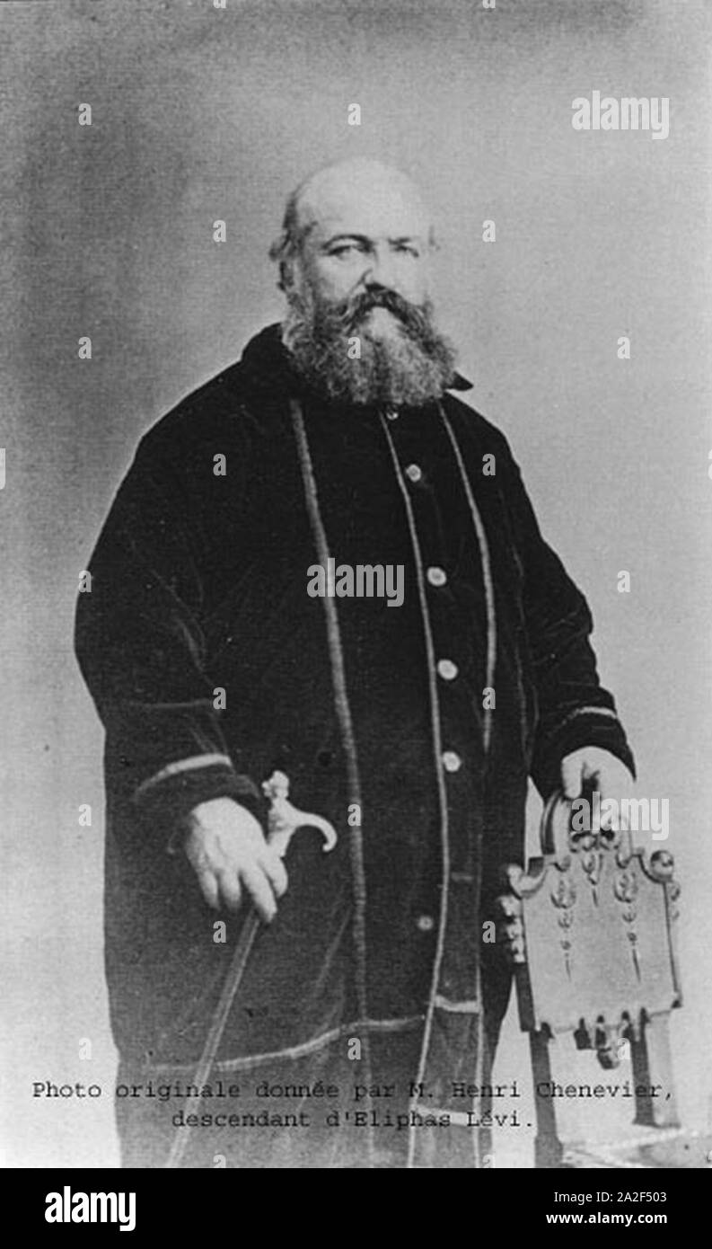 Eliphas Levi 1864 Photo Originale. Stock Photo