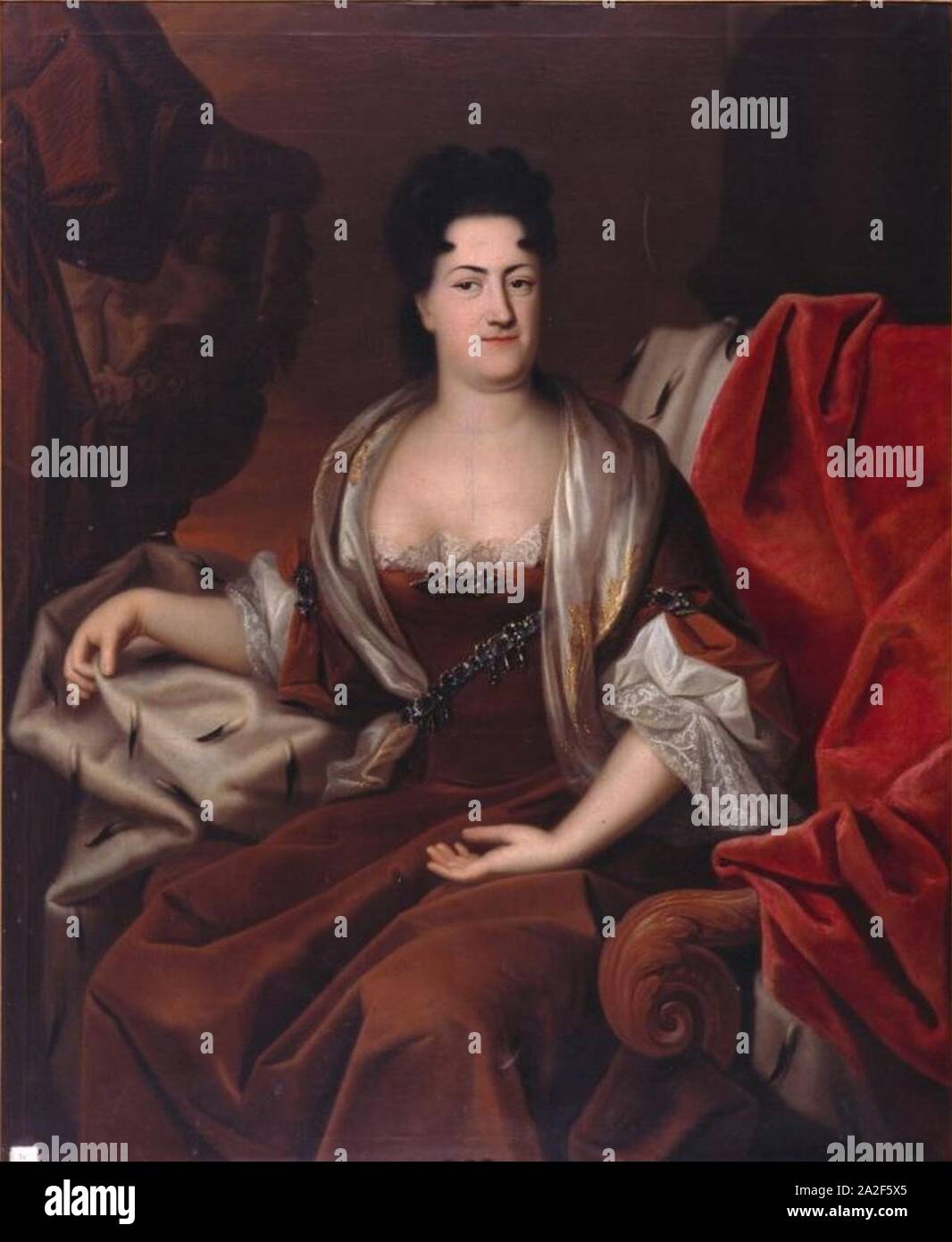 Elisabeth Sophie of Schleswig-Holstein-Sonderburg-Norburg, duchess of Brunswick-Wolfenbüttel. Stock Photo
