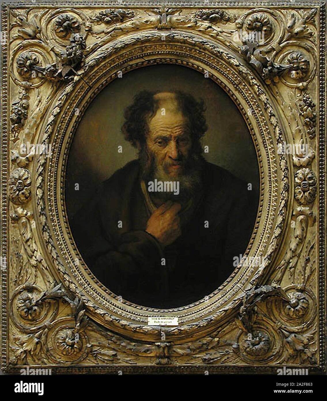 Elève de Rembrandt - Étude de vieillard INV. 1748. Stock Photo