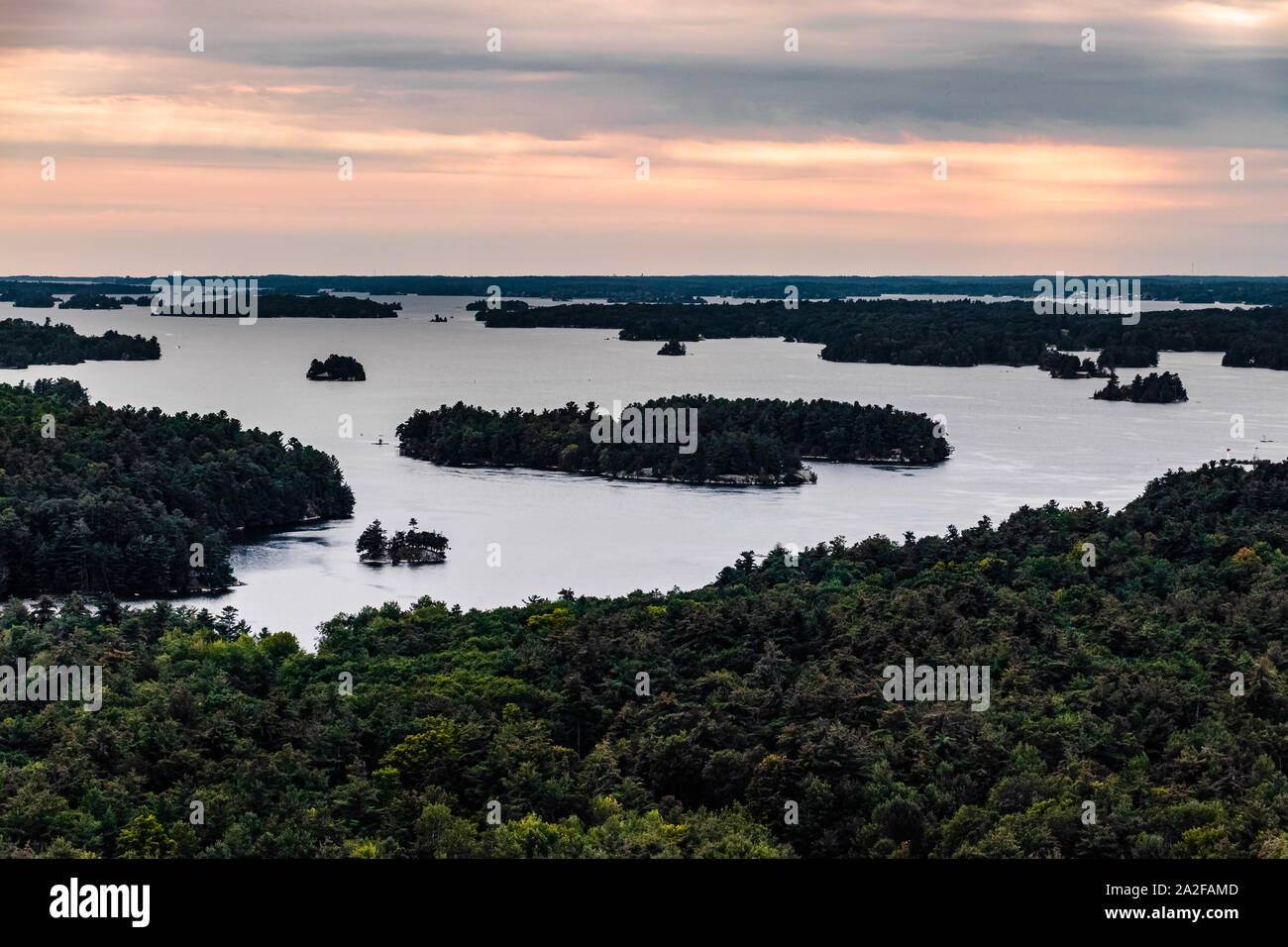 Thousand Islands in Ontario, Canada Stock Photo