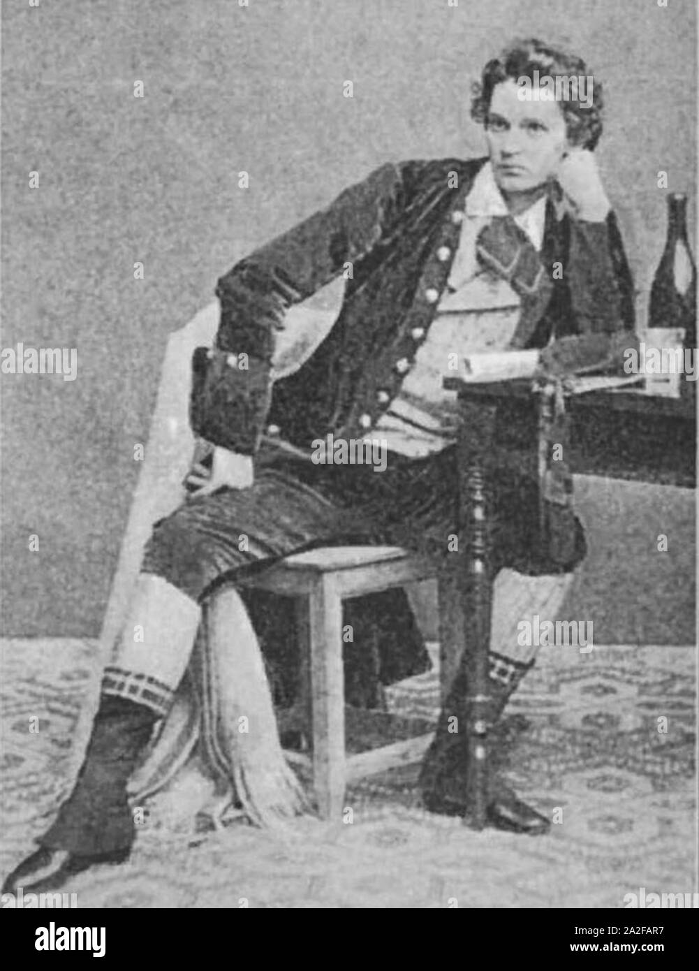 Axel elmlund som richard sheridan nornan 1894 s 77. Stock Photo