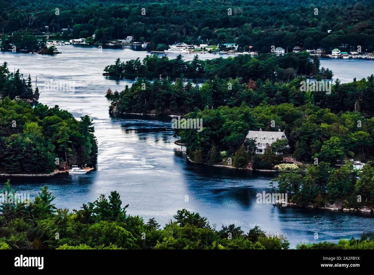 Thousand Islands in Ontario, Canada Stock Photo