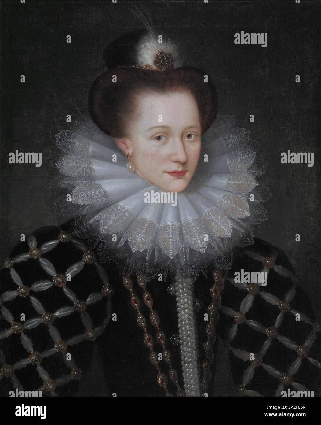 Emilia van Oranje-Nassau, after Daniël van den Queborn. Stock Photo