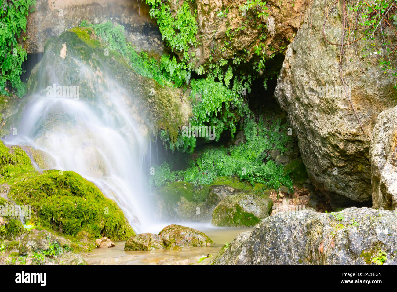 The calar is a limestone rock mountain located in the village of Benizar, Moratalla, (Spain) Stock Photo