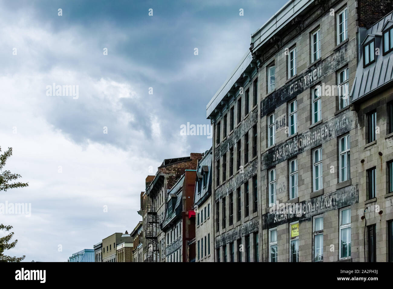 Architecture in Montreal, Quebec, Canada Stock Photo