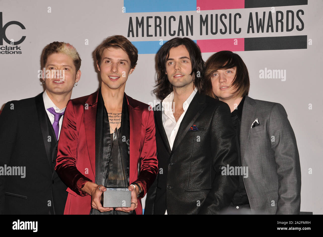 LOS ANGELES, CA. November 21, 2011: Hot Chelle Rae at the 2011 American Music Awards at the Nokia Theatre L.A. Live in downtown Los Angeles. © 2011 Paul Smith / Featureflash Stock Photo