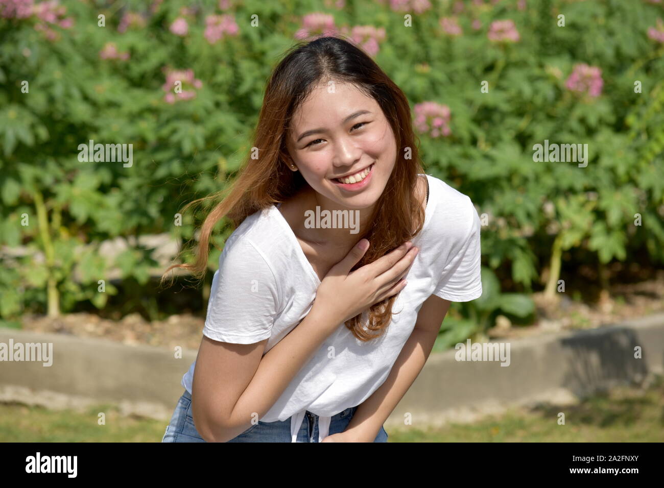 An Attractive Diverse Female Laughing Stock Photo