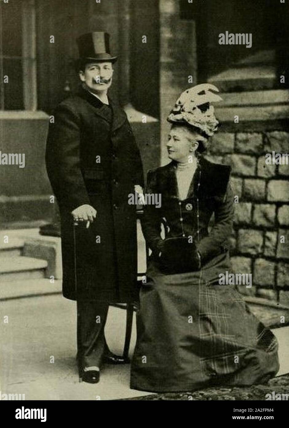 Emperor and Empress of Germany c. 1901. Stock Photo