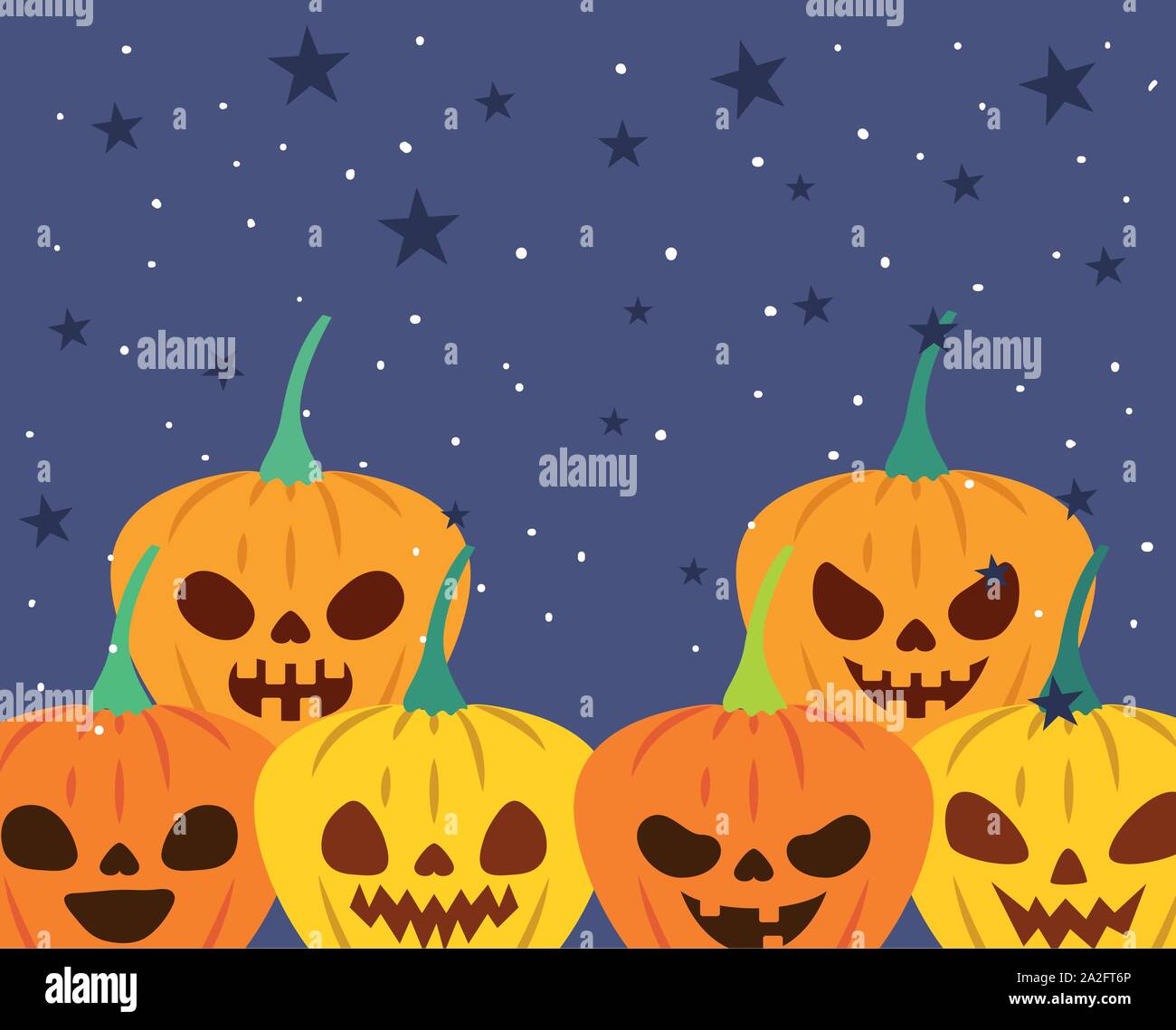 Halloween pumpkins design ,vector illustration Stock Vector Image & Art ...