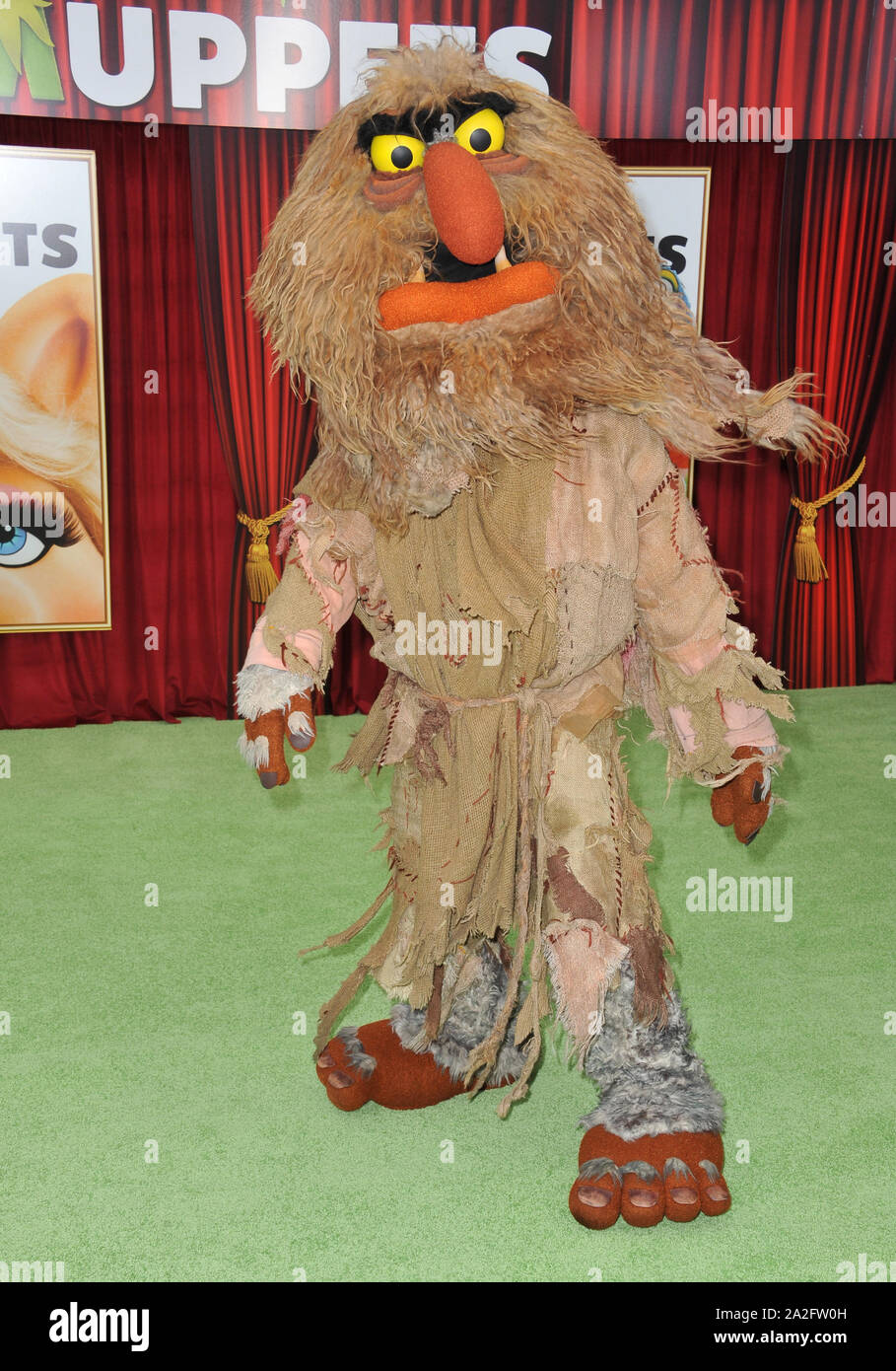 LOS ANGELES, CA. November 12, 2011: Sweetums at the world premiere of 'The Muppets' at the El Capitan Theatre, Hollywood. © 2011 Paul Smith / Featureflash Stock Photo