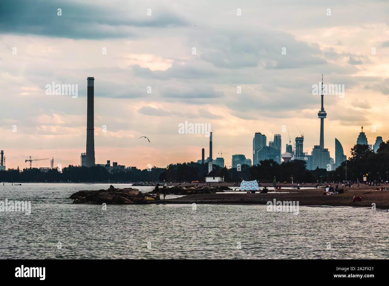 Skyline in Toronto, Ontario, Canada Stock Photo