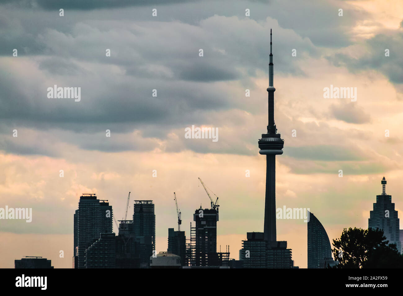 Skyline in Toronto, Ontario, Canada Stock Photo