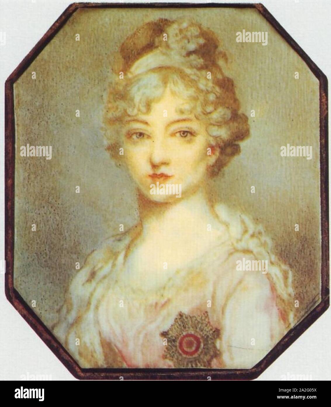 Elizaveta Alexeevna by Drouais (1800s, Stock Photo