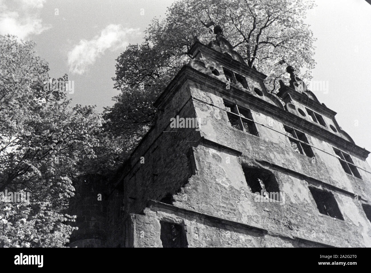 Eine Ruine in Hirsau, Schwarzwald, Deutsches Reich 1930er Jahre. A ruin in Hirsau, Black Forest, Germany 1930s. Stock Photo