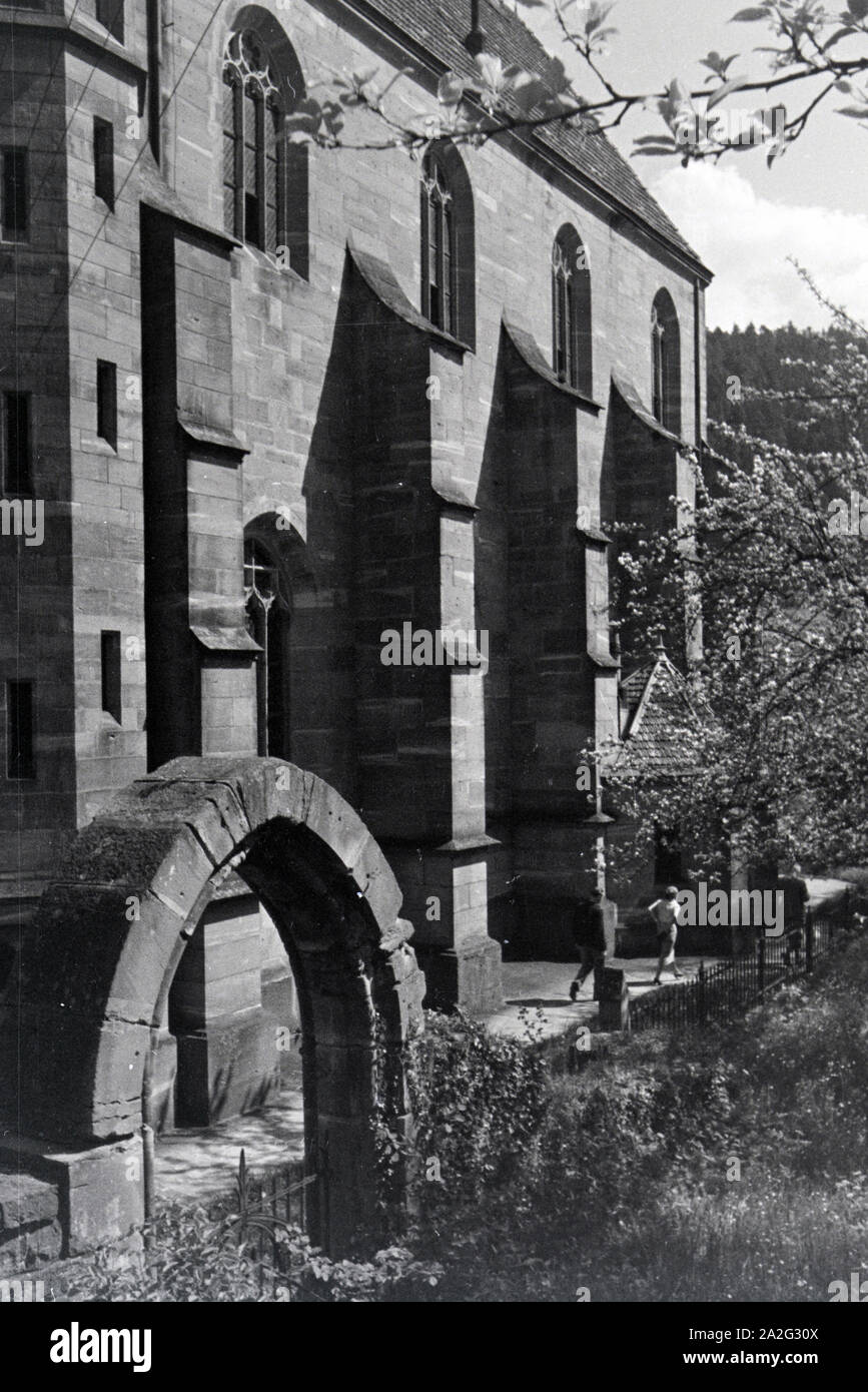 Die Marienkapelle in Hirsau, Schwarzwald, Deutsches Reich 1930er Jahre. The Chapel of Mary in Hirsau, Black Forest, Germany 1930s. Stock Photo