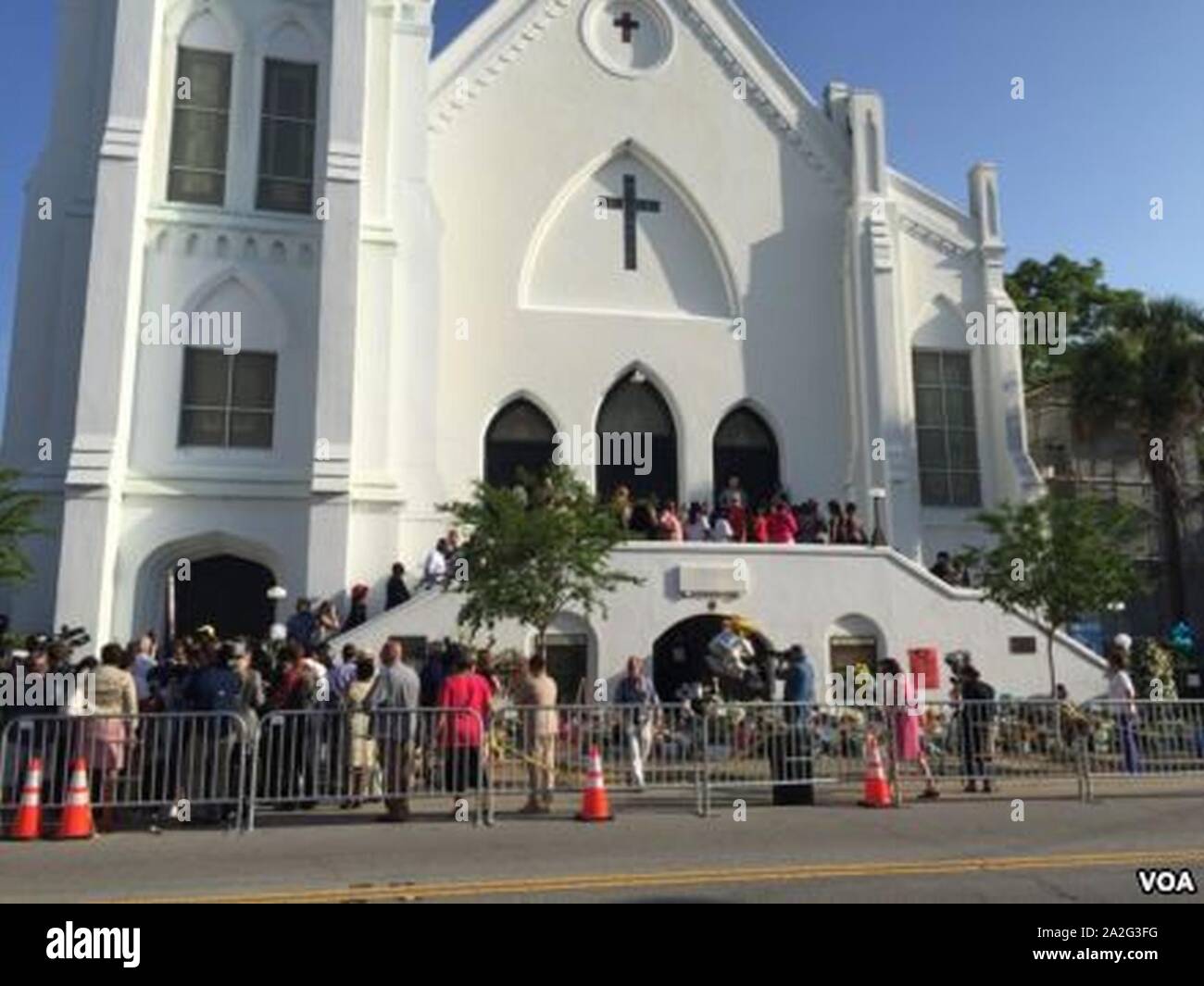 Emanuel AME Church in Charleston South Carolina 20150621. Stock Photo