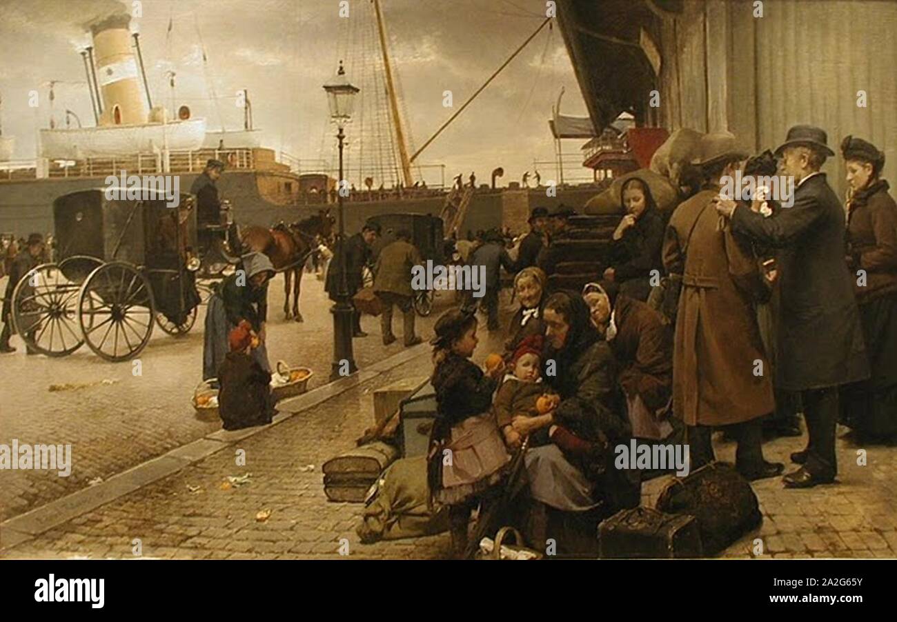 Emigrants At Larsens Plads 1890 Stock Photo Alamy emigrants-at-larsens-plads-1890-stock-photo-alamy
