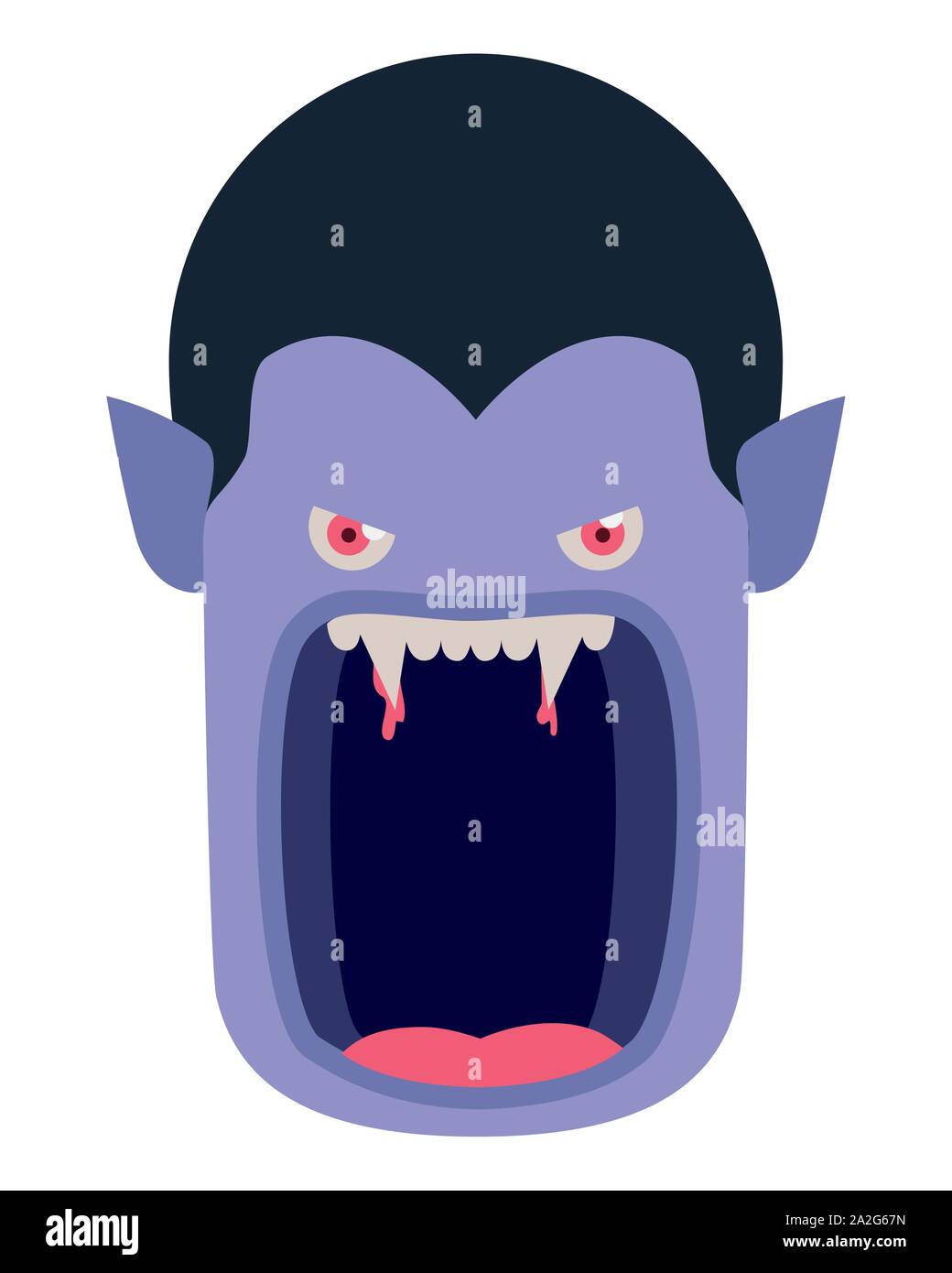 cute little boy head with dracula costume Stock Vector Image & Art - Alamy