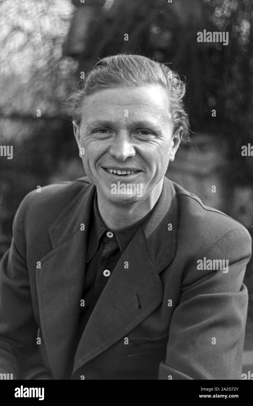 Deutschland 1930er jahre portrait of a motorist hires stock