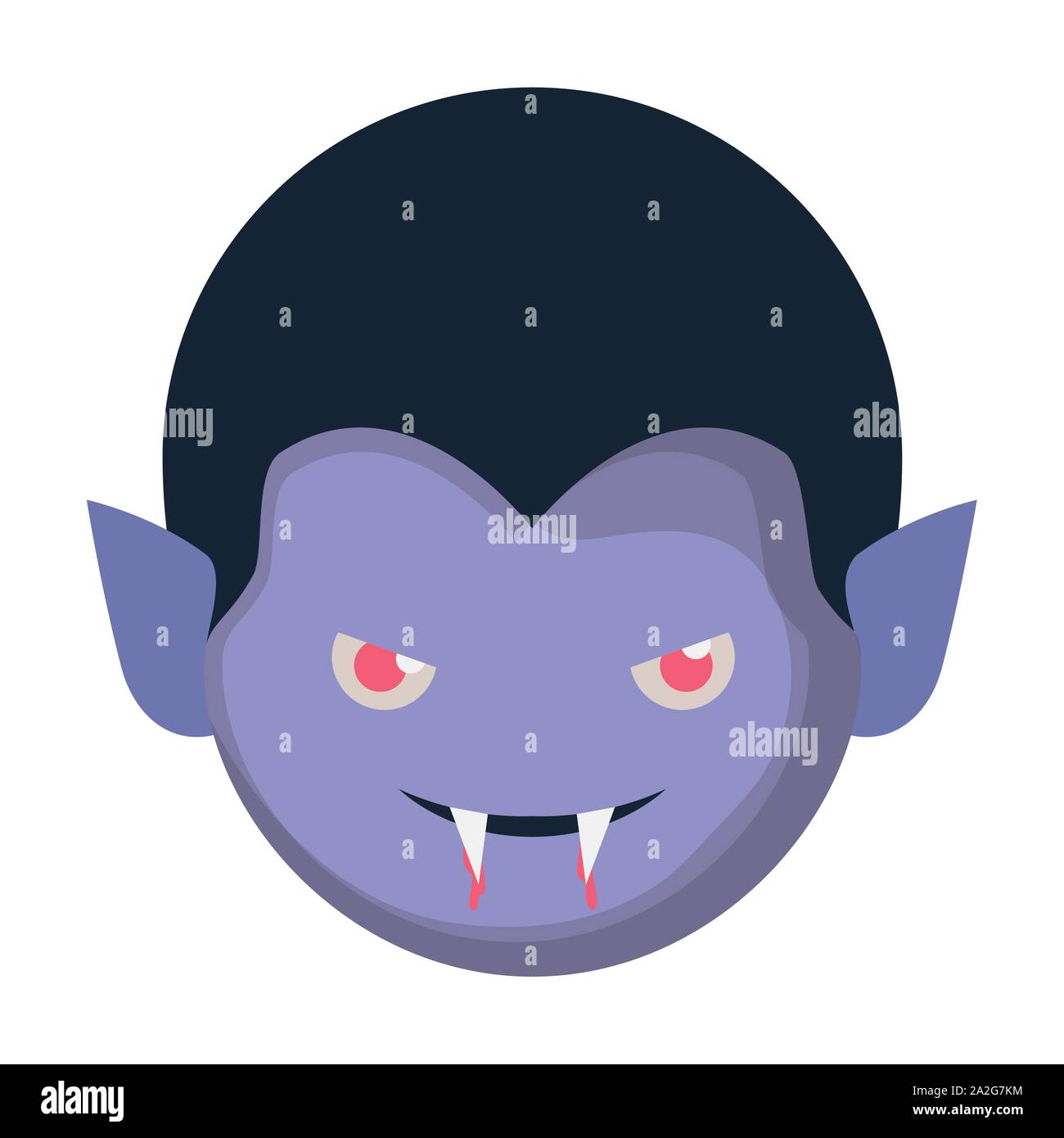 cute little boy head with dracula costume Stock Vector Image & Art - Alamy