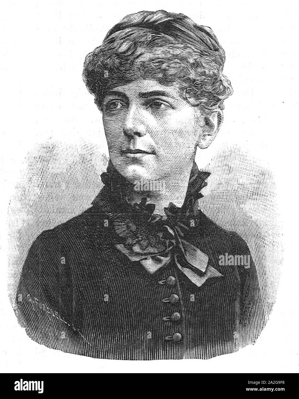 Emilie Lundberg IDUN 1889, nr 25. Stock Photo