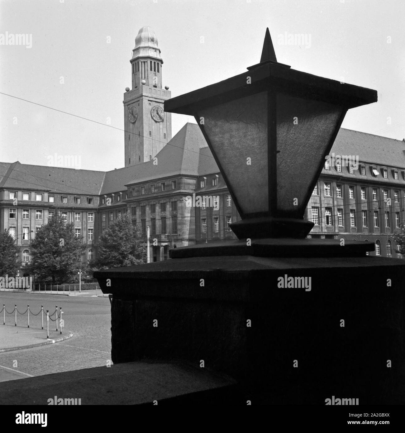 Das Rathaus in Gelsenkirchen Buer, Deutschland 1930er Jahre