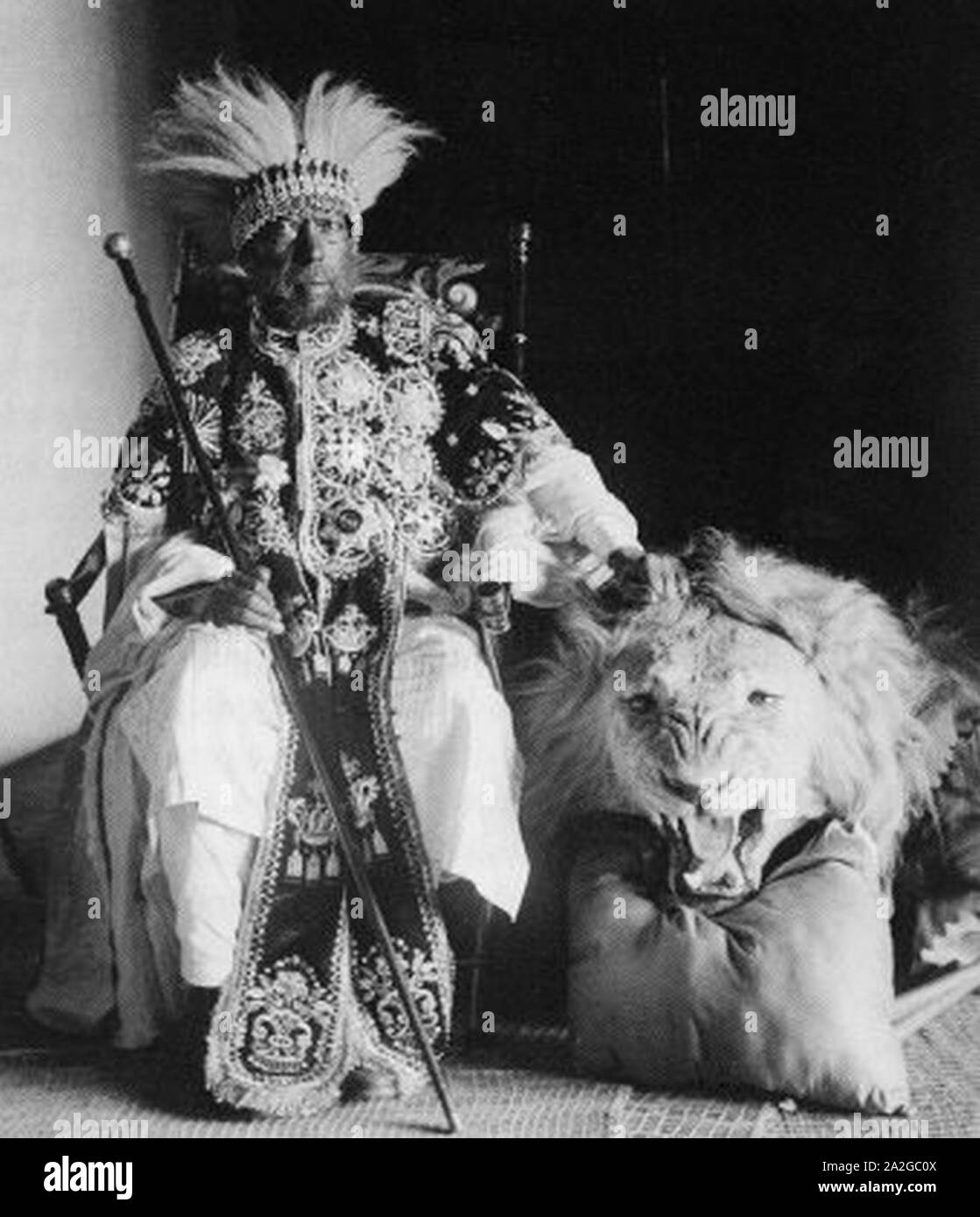 Emperor of Ethiopia Menelik II Negusä Nägäst Stock Photo - Alamy