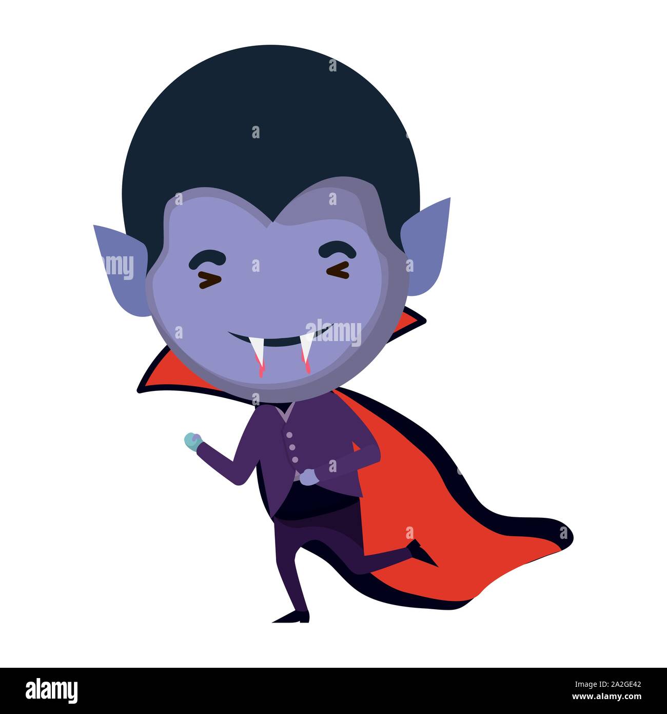 cute little boy with dracula costume Stock Vector Image & Art - Alamy