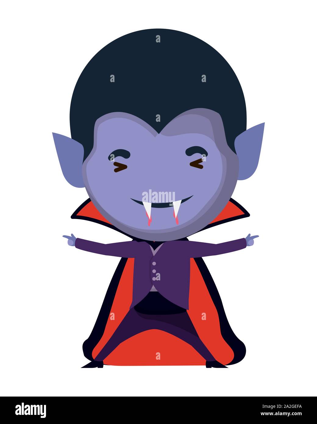 cute little boy with dracula costume Stock Vector Image & Art - Alamy