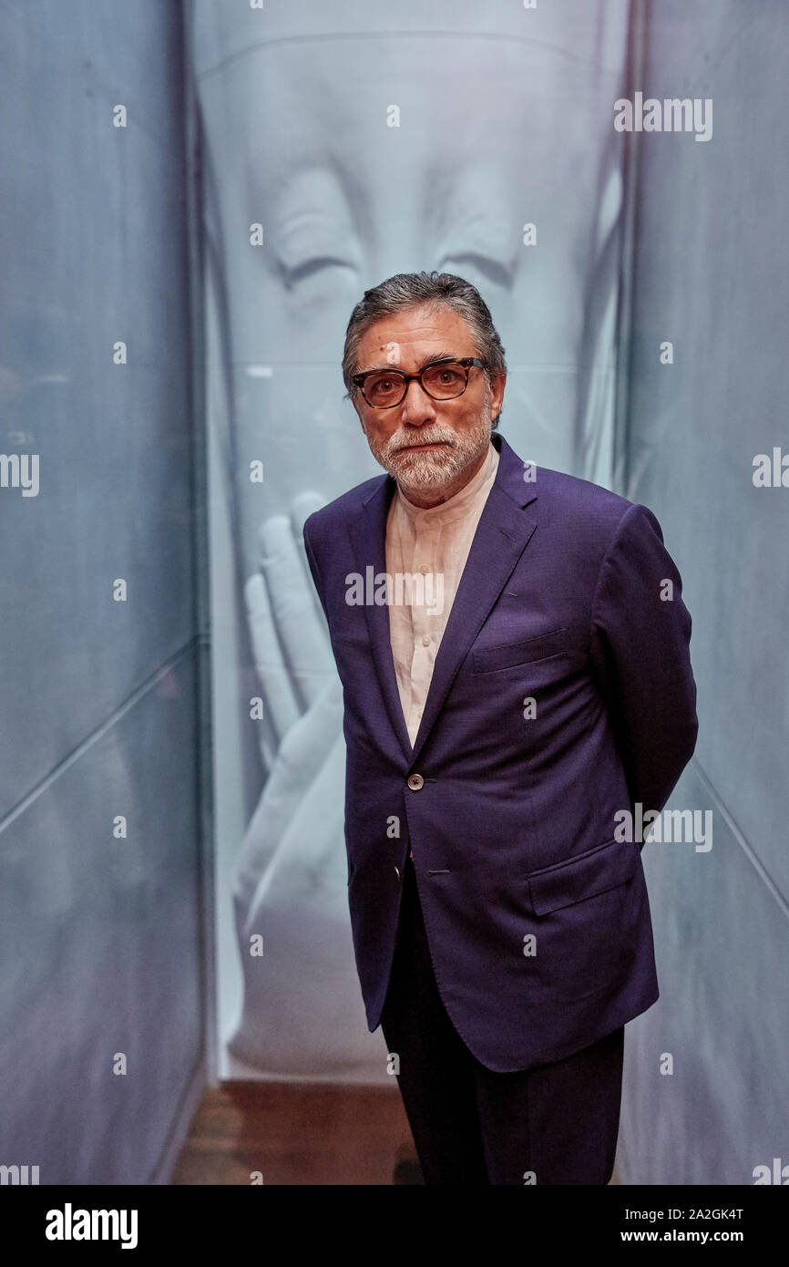 Madrid, Spain. 02nd Oct, 2019. Jaume Plensa attends the 'Spanish 19th Century Painting, From Goya to Modernism' exhibition inauguration at Maria Cristina Masaveu Peterson Foundation. Credit: SOPA Images Limited/Alamy Live News Stock Photo