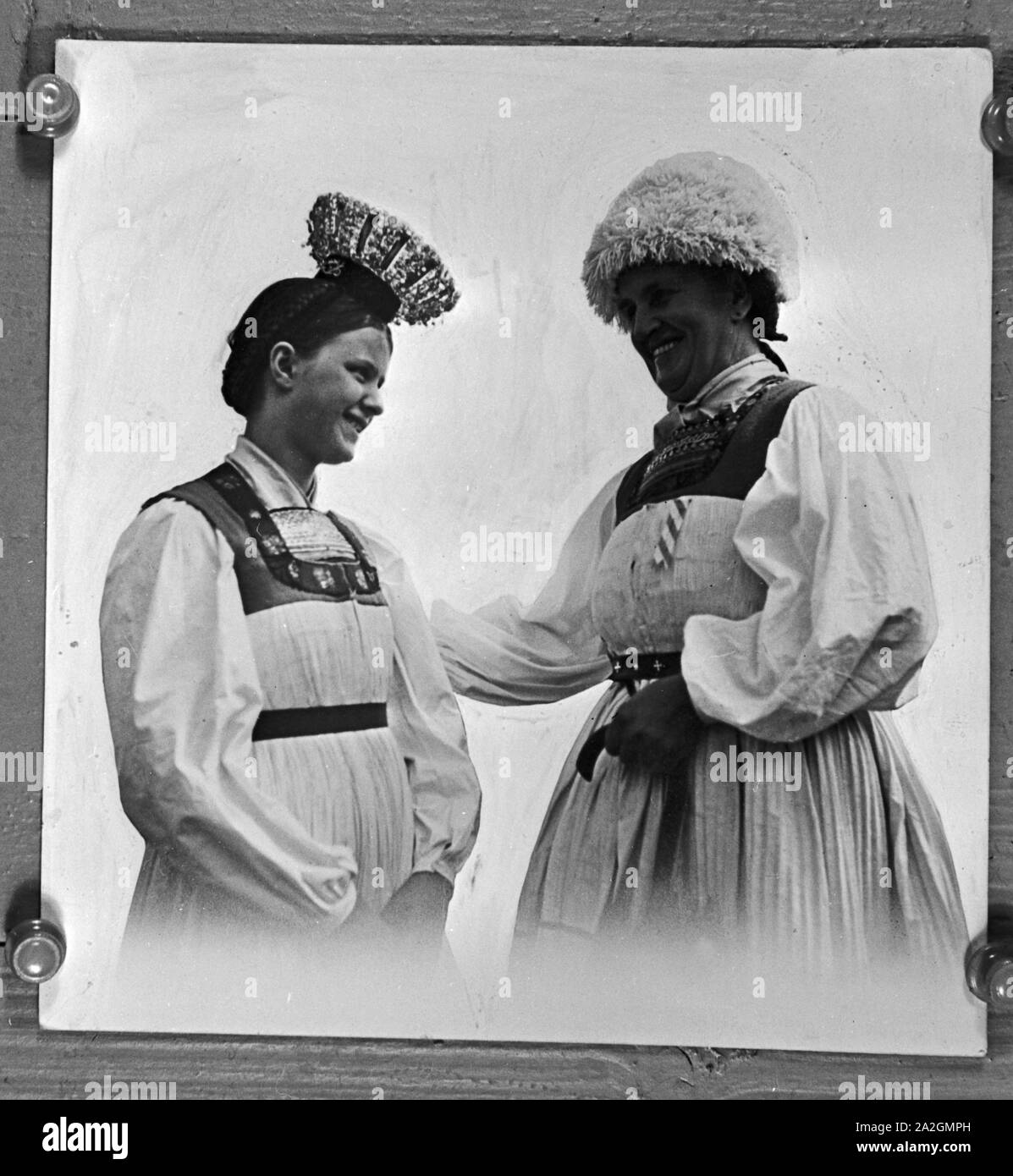 Eine Reprovorlage einer älteren Fotografie, Deutschland 1930er Jahre