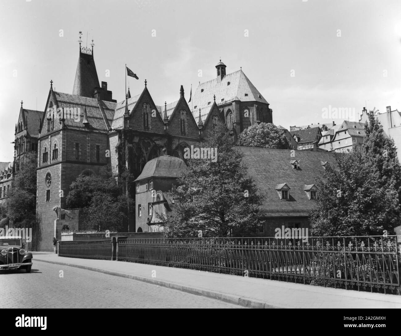 Durch die deutschen Landschaften, Deutschland 1930er Jahre. On thr road through the regions of Germany 1930s. Stock Photo